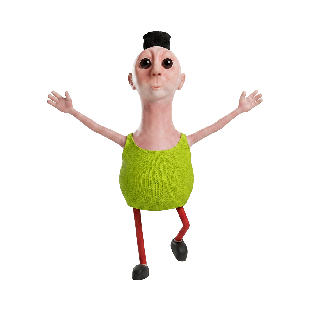 Hamood Habibi meme character floating in a green cosmic vortex